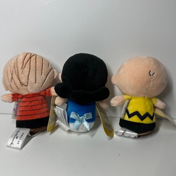 Hallmark Itty Bittys Peanuts Set of 3 Charlie Brown, Linus & Lucy Collectibles - Picture 5 of 6